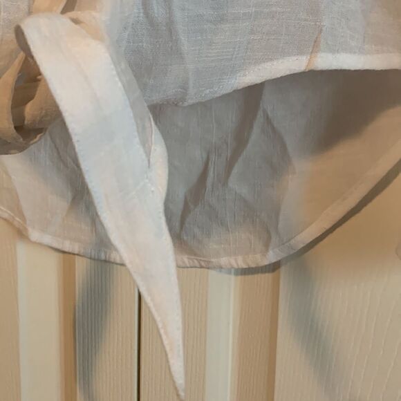 West bound petites, button down, long sleeve, tie waist, polyester/rayon pm - Picture 8 of 12